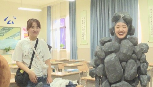 【独家拍摄花絮】冉娜娜的石头人装扮，是石头人还是卤蛋？