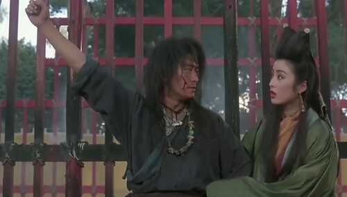 《武状元苏乞儿》片段：张敏周星驰情意绵绵