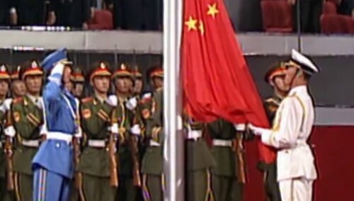 1997年6月30日晚，香港回归政权交接仪式