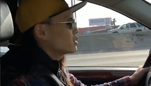 旅途沿路好风光！张玮自驾前往终结者拍摄地