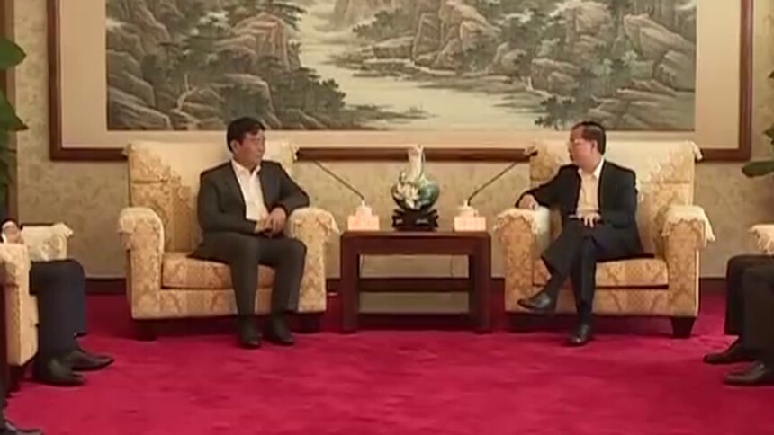 何报翔会见澳门中联办主任傅自应