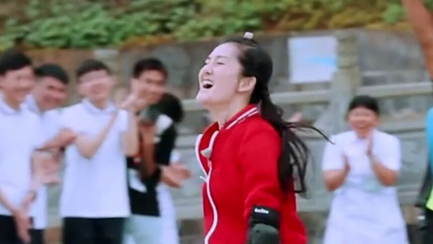 进球了！谢娜庆祝张继科灵魂附体