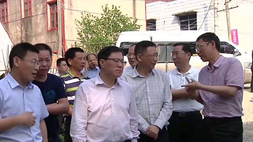 陈文浩到汉寿调研防汛备汛