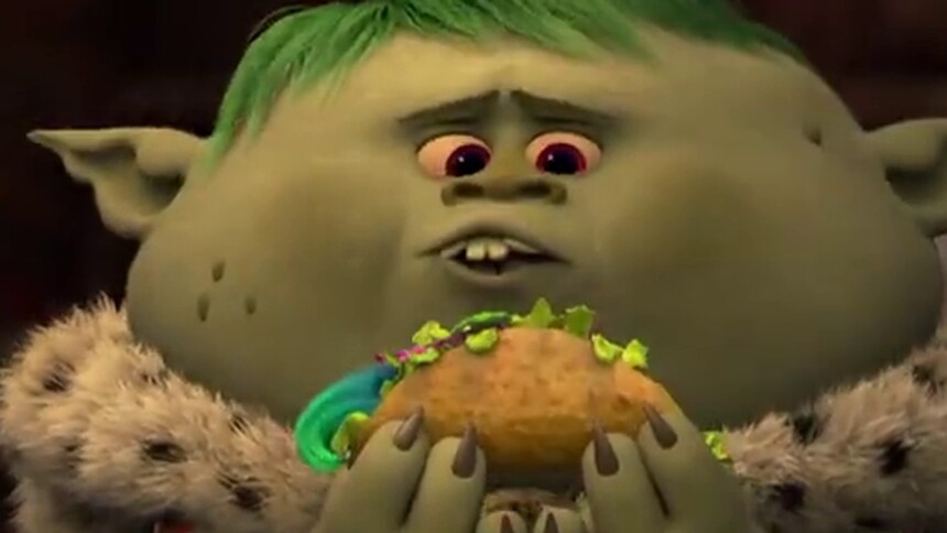 《魔发精灵》片段：波比目睹克里克被博啃国王吃掉