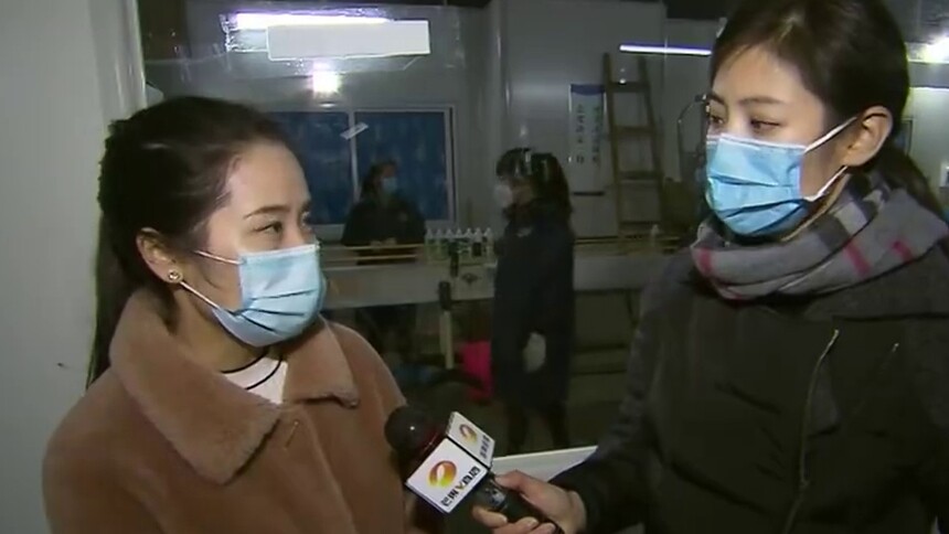 连线记者张娅：消毒产品生产企业加紧开工 保障市场供应