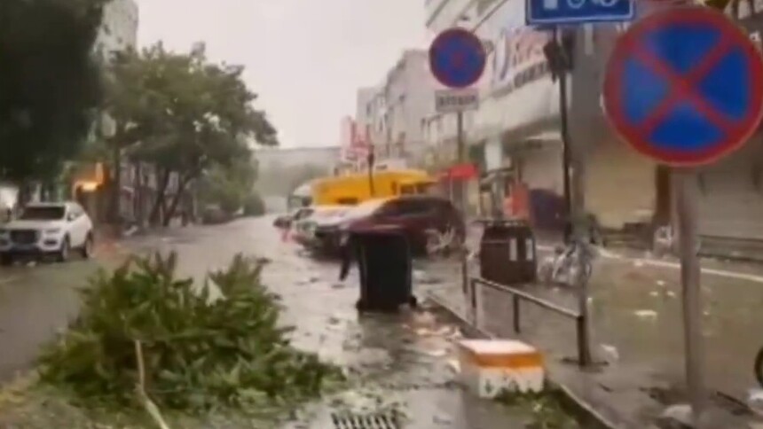 台风“海高斯”登陆珠海