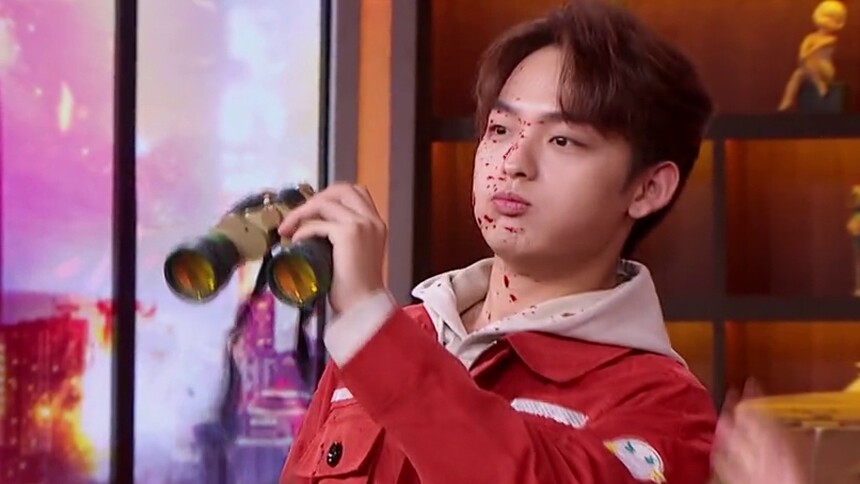 猝不及防！祝子杰飙戏被溅一脸“血”