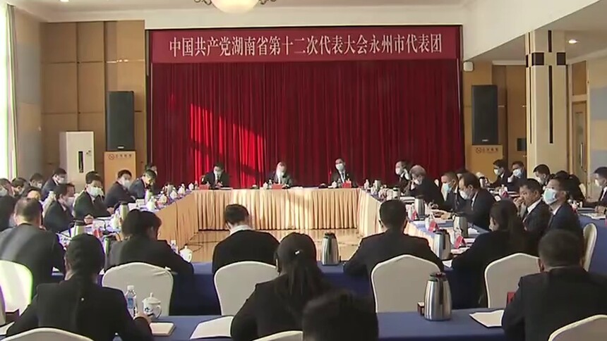 王成参加永州代表团讨论