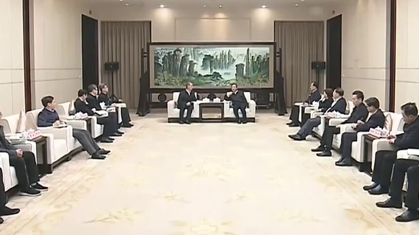 湖南：许达哲毛伟明与黄玉治一行座谈