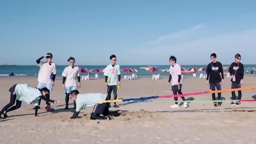 沙滩拔河精彩未播花絮！陈若轩宋木子为胜利各出奇招