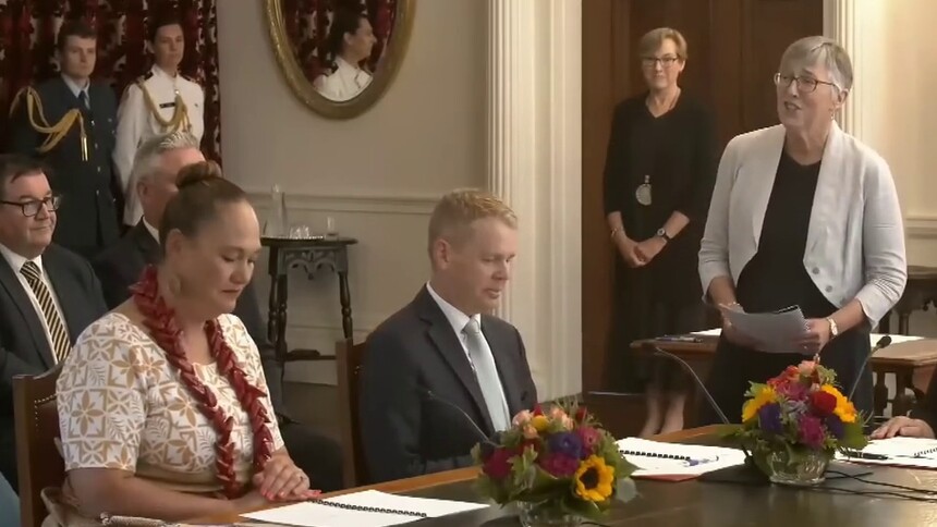 希普金斯宣誓就任新西兰总理