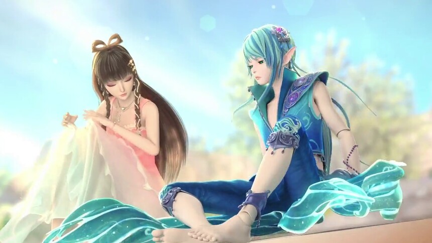 王默和水王子回到人类世界