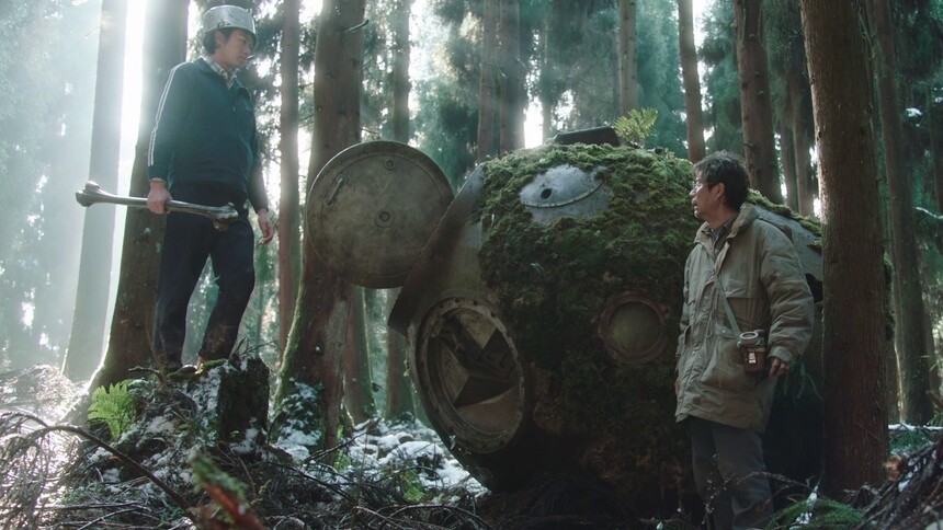 唐志军在废弃飞行器中找到孙一通