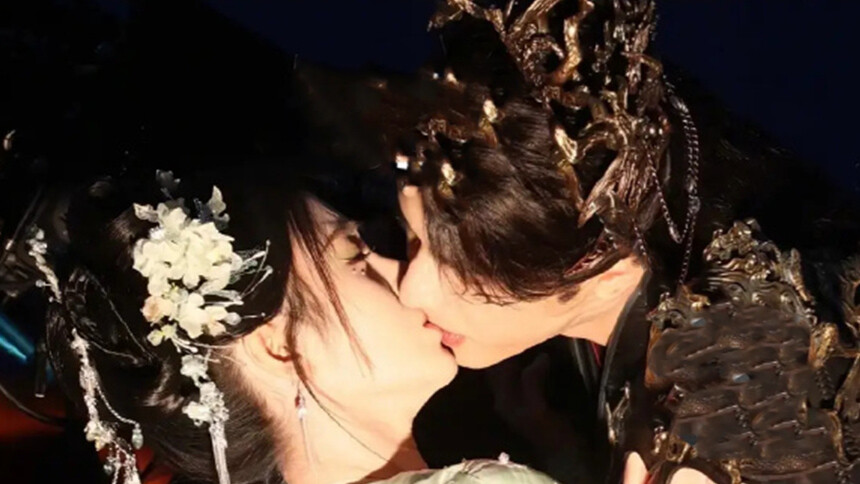 好甜！鞠婧祎宋威龙《千香》曝吻戏路透