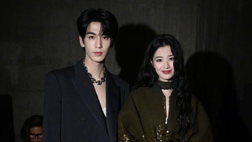 张凌赫王楚然伦敦看秀 俊男靓女同框超养眼