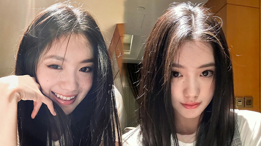 刘浩存分享甜美自拍 妆容精致俏皮灵动