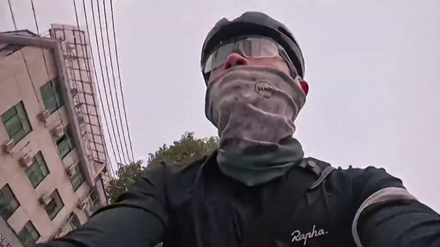 丞磊8小时骑行挑战 穿越城市感受自然