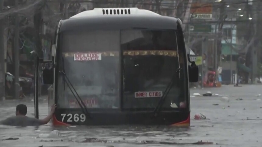 菲律宾 受“格美”影响 菲首都地区进入灾难状态