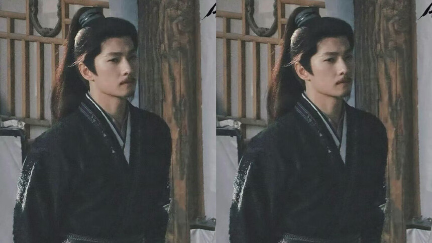 杨洋《雨霖铃》片场新路透 绿衣胡须儒雅帅气