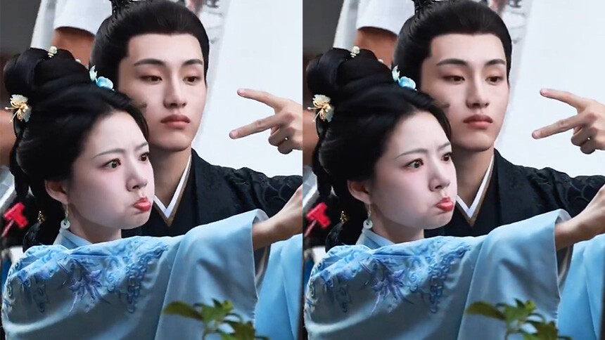 任敏董思成《良陈美锦》路透 同框合影氛围满分