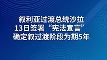 叙利亚过渡总统签署“宪法宣言”