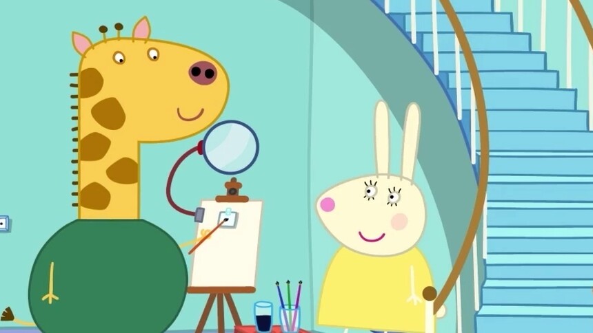 长颈鹿爸爸画的肖像居然能装进口袋