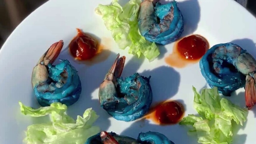 活虾有蓝色的吗？