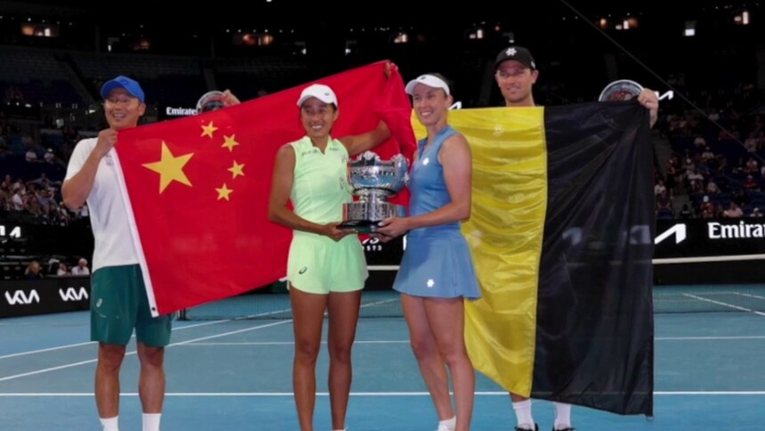 张帅/梅尔滕斯夺得澳网女双冠军