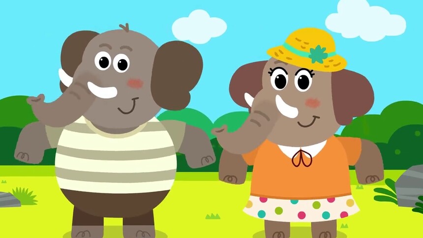 宝宝巴士启蒙音乐剧之动物世界第13集跟大象一起跳舞