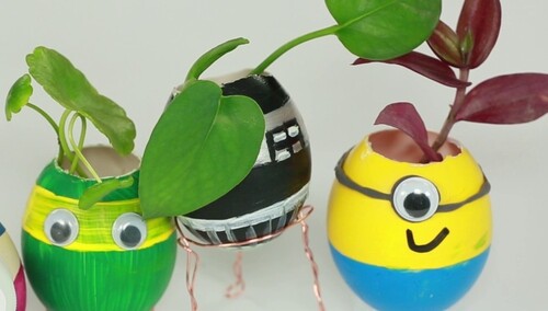 【方大手不吃鱼】废物妙用!蛋壳彩色大变身-最