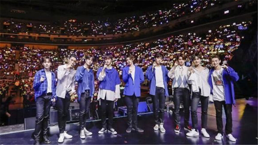 NinePercent举行北京粉丝见面会 陈立农身体不