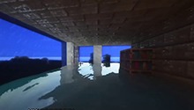 在MC里建一所后现代主义风别墅！水世界建筑教程！