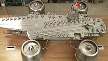 不锈钢航空母舰模型是如何制作的？