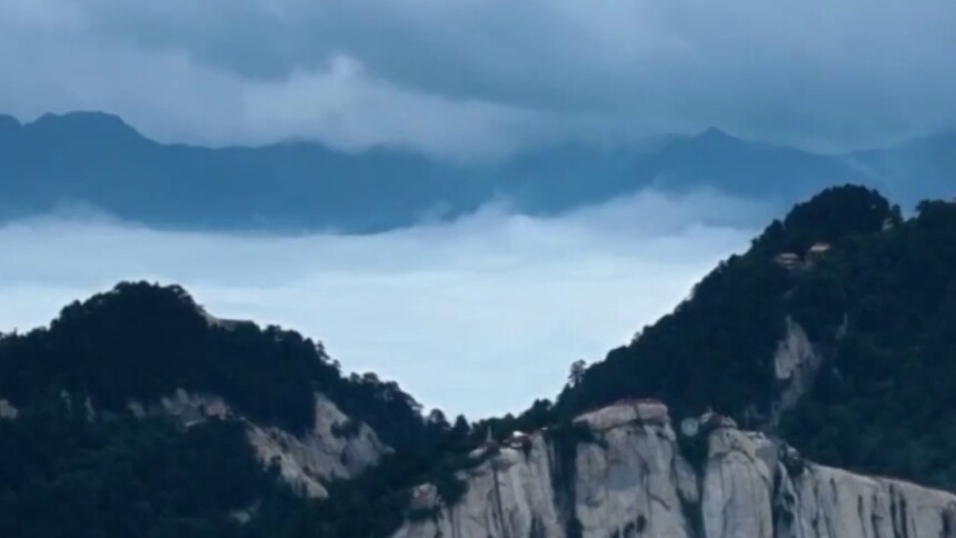 夏日华山：云海翻涌若仙境