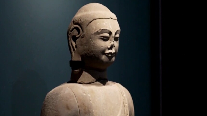 山西吕梁：千年佛首重归佛身 首次合璧对外展出