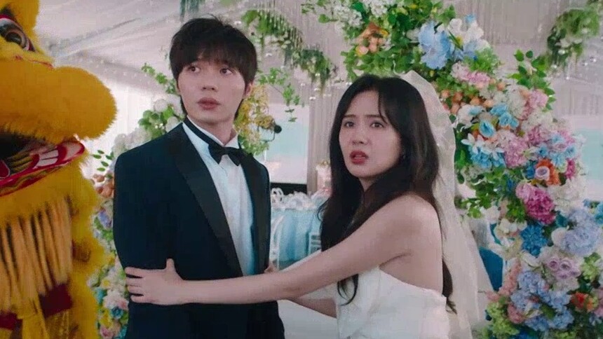 精心布置婚礼却遇上台风